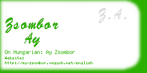 zsombor ay business card
